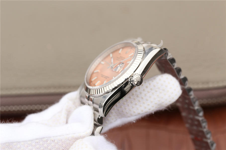 AR廠勞力士日誌型116234腕錶副本 粉色盤￥4380