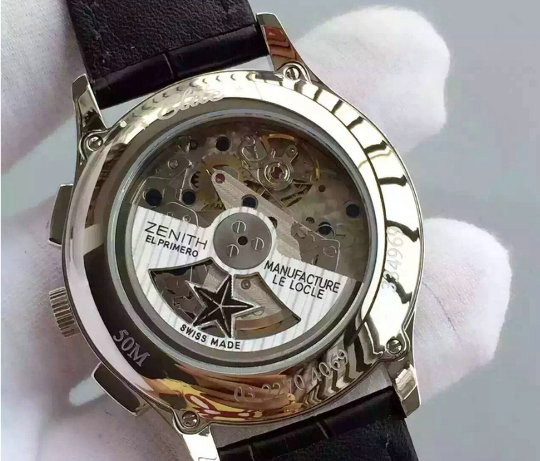真力時Elite菁英繫列經典計時碼錶錶盤鏤空計時男錶￥3480
