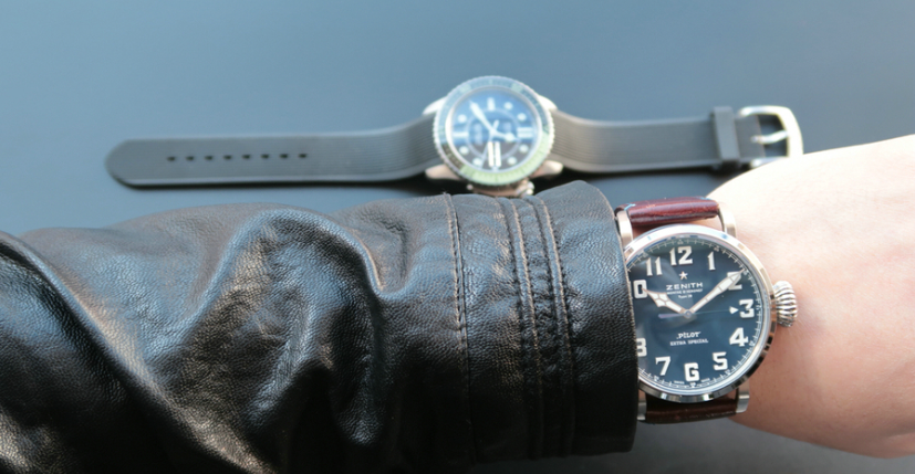 XF精高仿真力時飛行員c738藍面男士機械錶經典手錶￥3480
