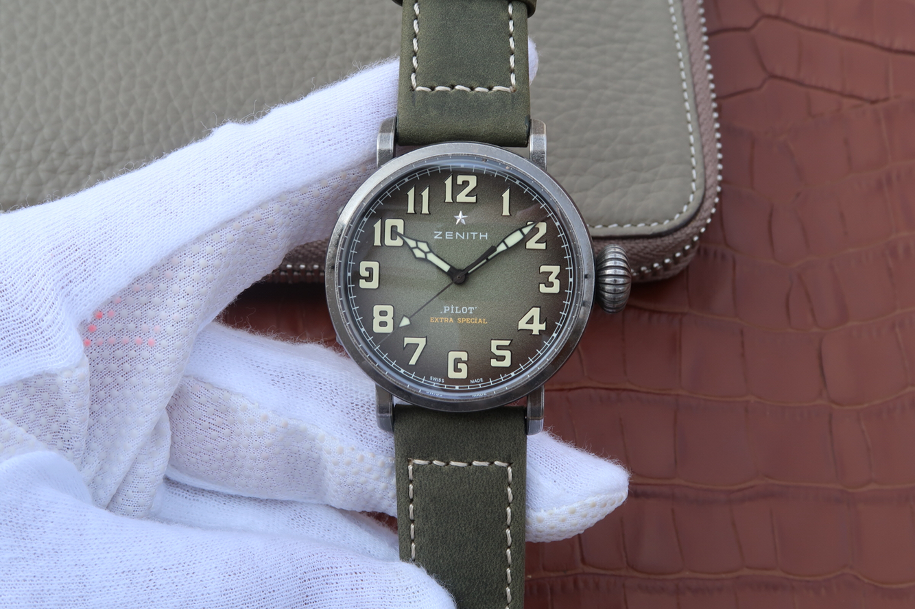 XF真力時飛行員繫列11.1940.679 / 93.C800復古大飛男士手錶進口9015全自動機械機芯￥3480