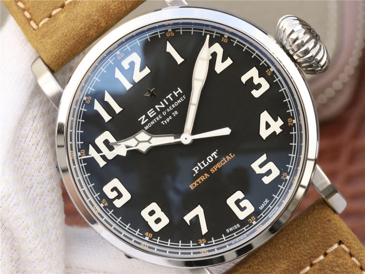 XF真力時飛行員大飛29.2430.679/21.C753青銅男士腕錶，純青銅錶殼，2824瑞士機械機芯，瘋馬皮錶帶￥3480