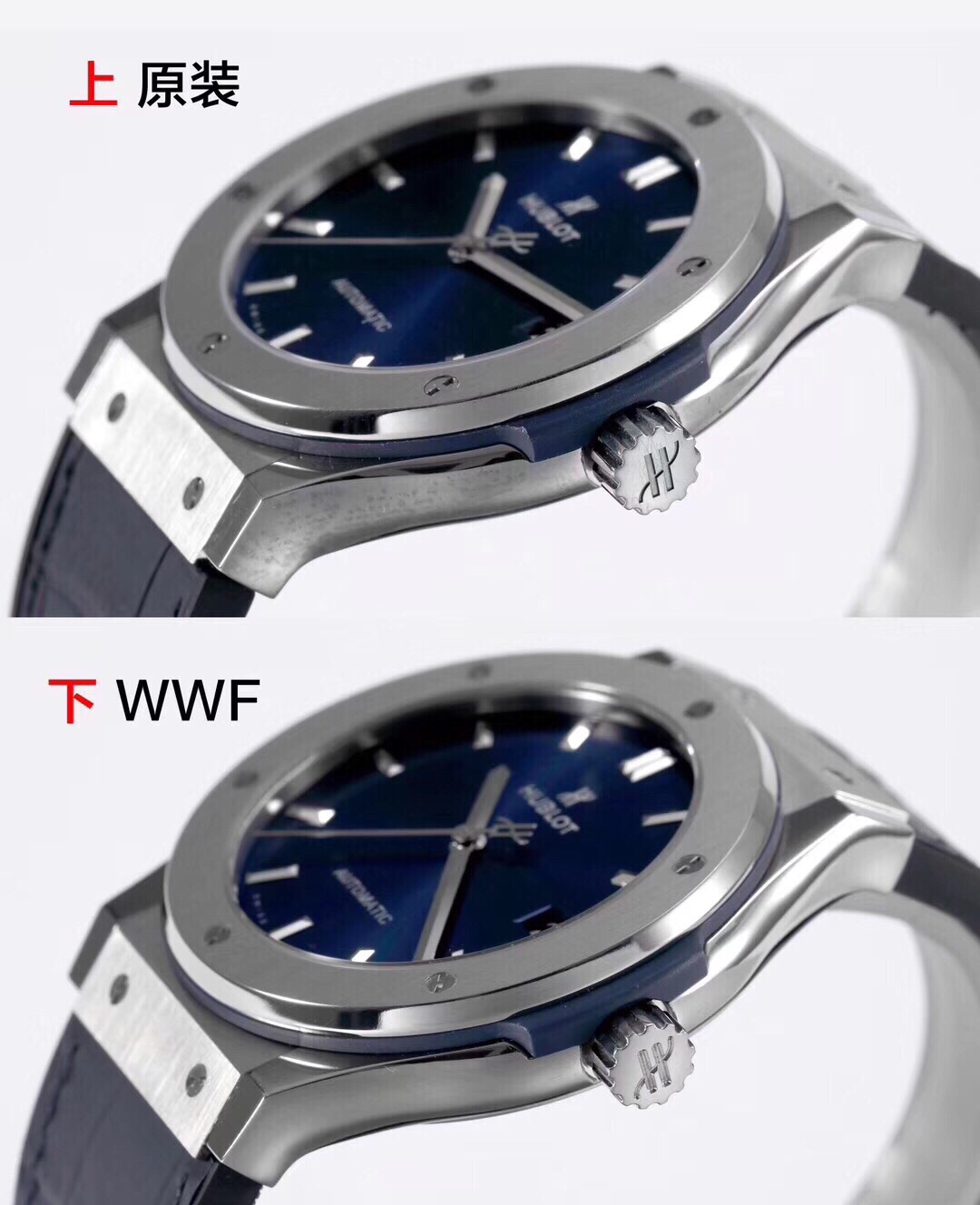 WWF廠宇舶經典融合鈦金屬繫列膠帶男士機械手錶42mm￥3480