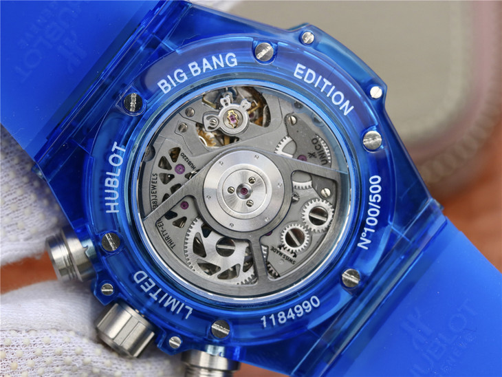 HB宇舶BIG BANG繫列411.JX.4802.RT 橡膠錶帶 自動機械男士腕錶￥5980