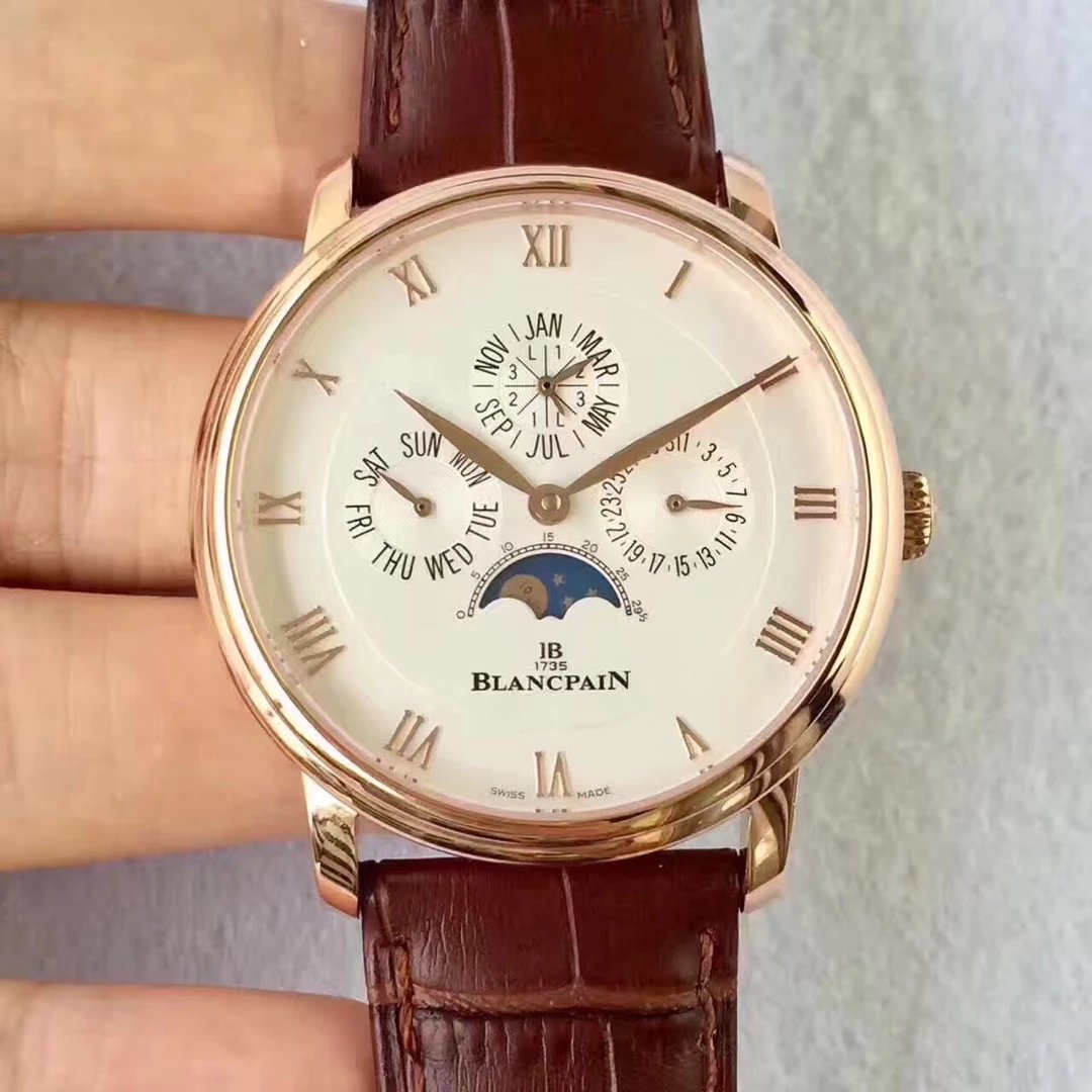 Blancpain寶珀經典繫列66593431自動機械手錶走時精准￥3980