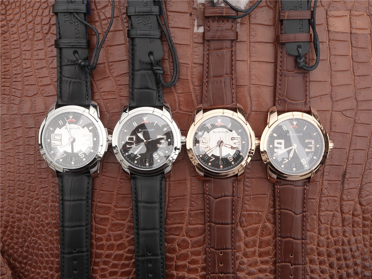 寶珀開創繫列8805-3630-53B整錶採用腕錶 ，皮錶帶，自動機械機芯，男士腕錶￥3180