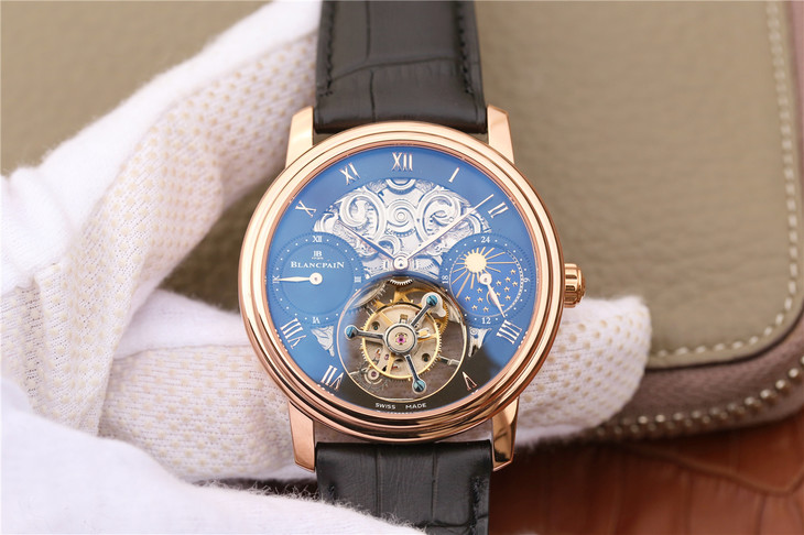 BM寶珀巨匠繫列00235-3631-55B鉑金腕錶 鍍18k金男士腕錶￥5480