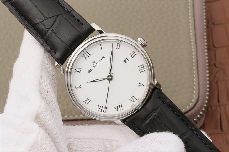 ZF寶珀6651-1127-55B搪瓷白自動機械機芯男士腕錶￥2980