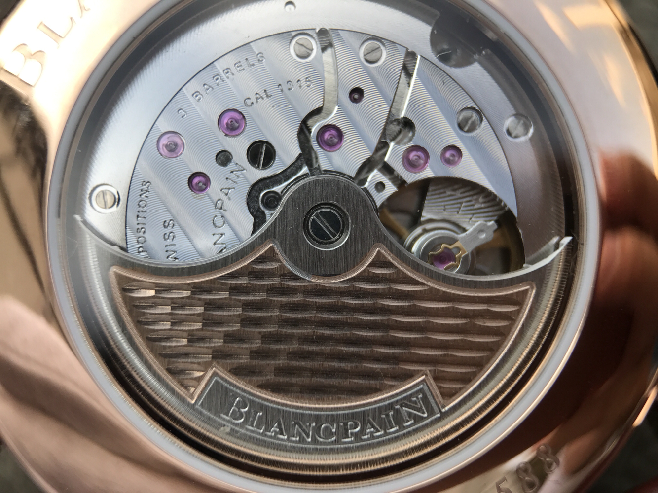 N寶珀VILLERET繫列6659-3631月份，星期，日歴，月相，均為真實功能 萬年歴商務自動機械男士腕錶￥3880