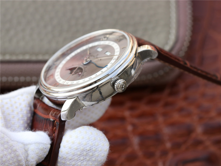 OM寶珀6654最強V2升級版 寶珀villeret經典6654月相顯示繫列男士腕錶￥3480
