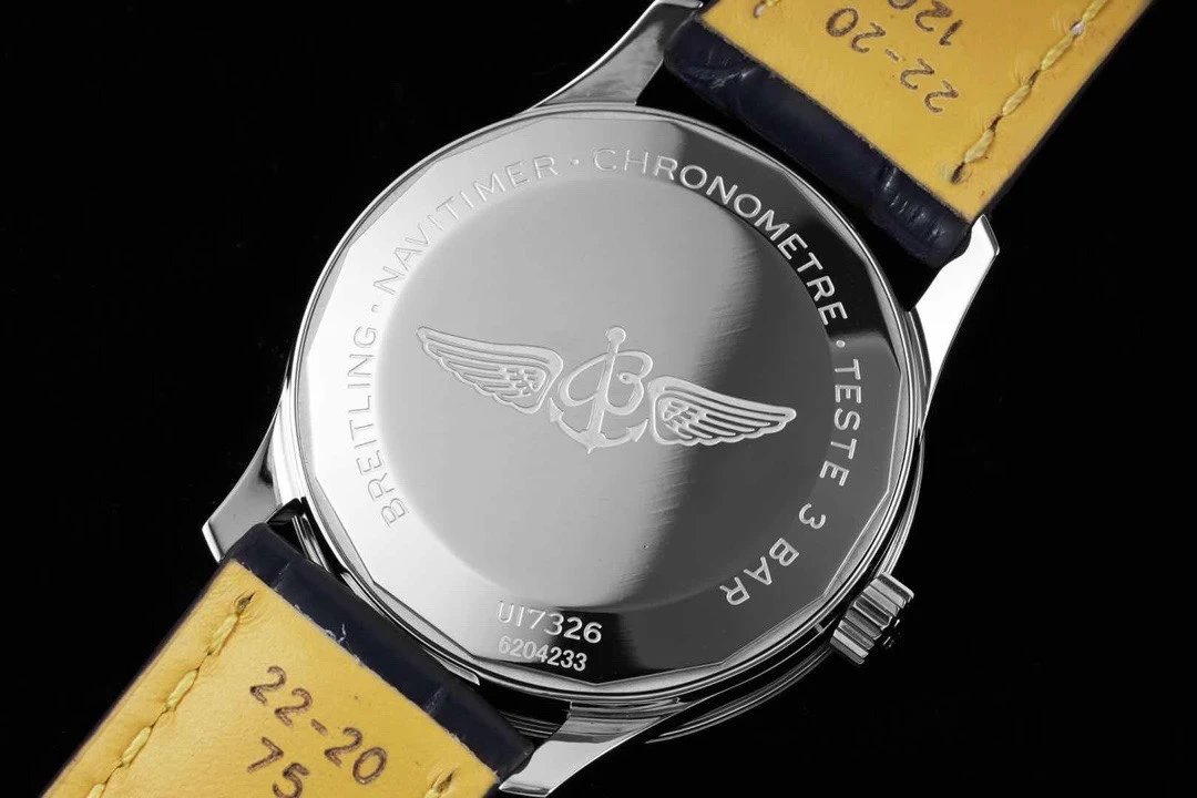 TF廠百年靈航空計時繫列41mm男士皮帶機械腕錶 藍面￥3480