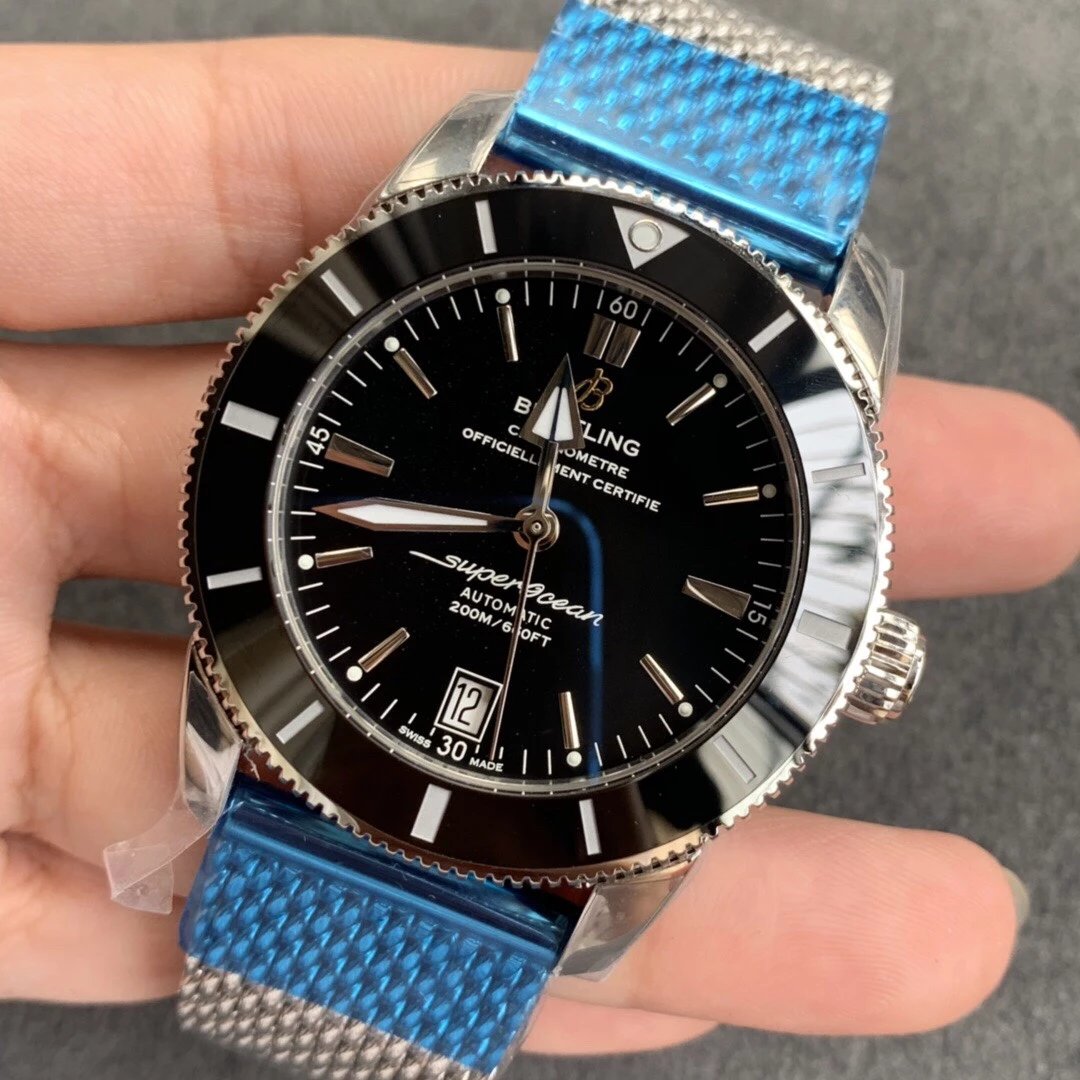 GF廠百年靈超級海洋文化二代V2版本陶瓷圈男士機械腕錶42mm