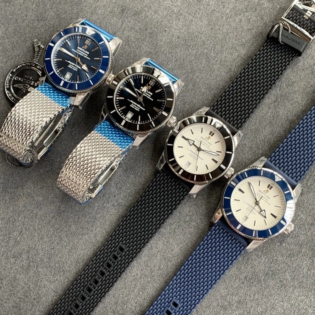 GF廠百年靈超級海洋文化二代V2版本陶瓷圈男士機械腕錶42mm